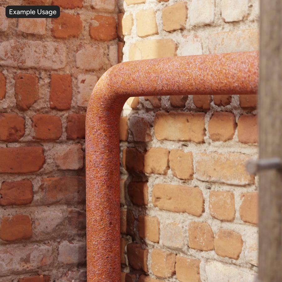 Textura altamente enferrujada, roxa