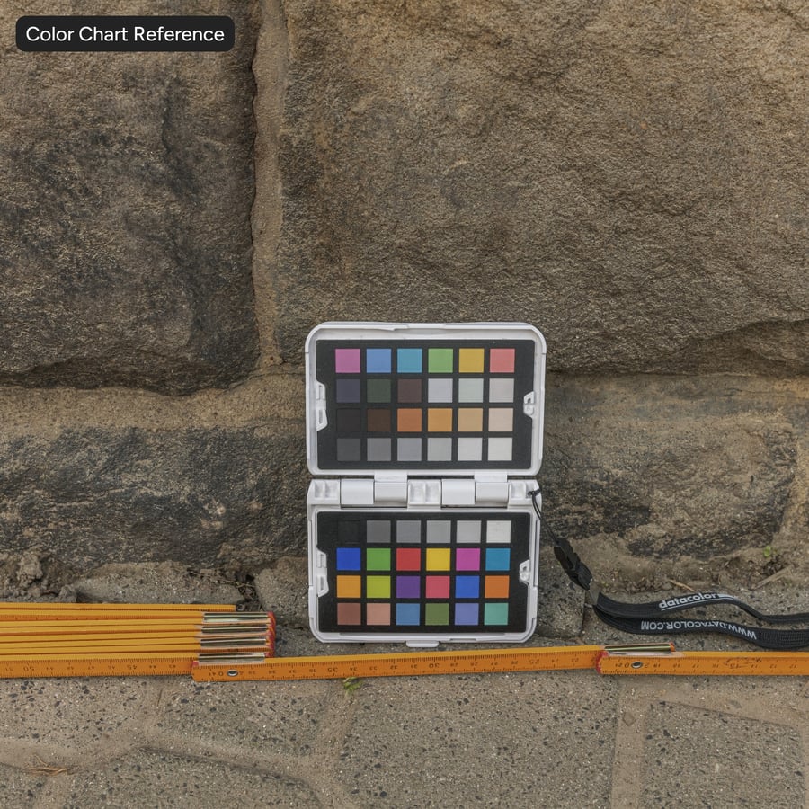 Split Faced Running Bond Stone Block Wall Texture, Beige