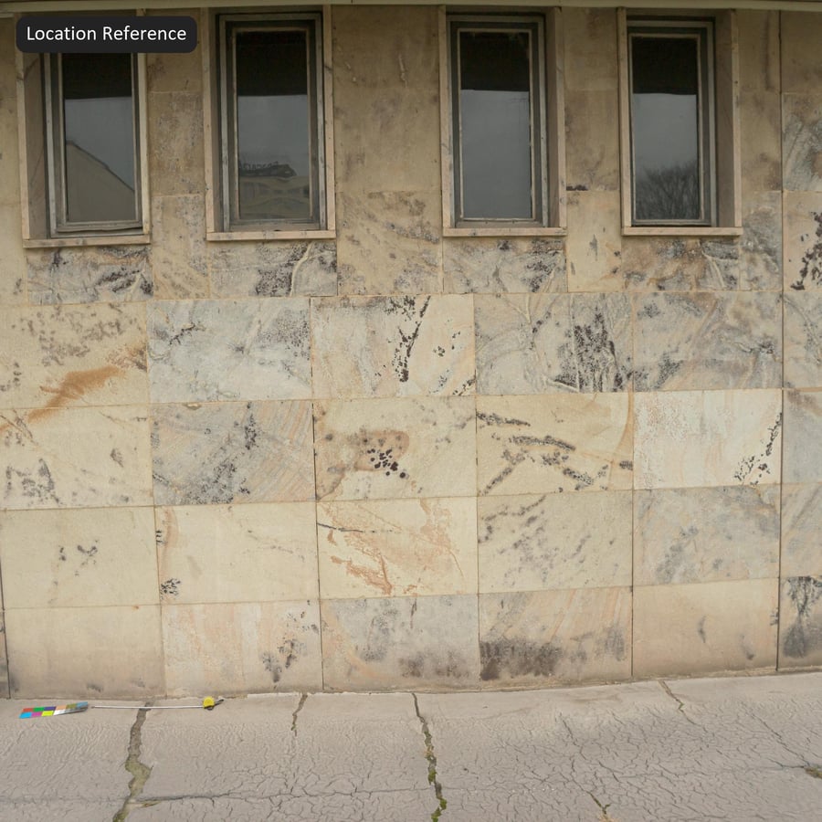 Textura de pared de azulejos de travertino apilados