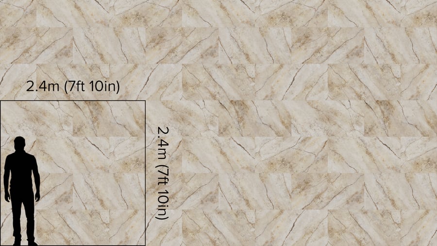 Honed Brick Bond Tiles San Pedro Marble Texture