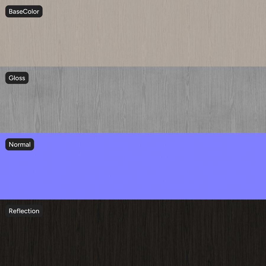 Slip Match Oak Wood Veneer Texture, White