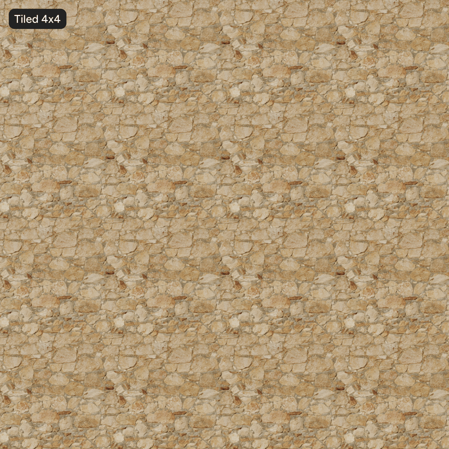 Weathered Rubble Stone Wall Texture