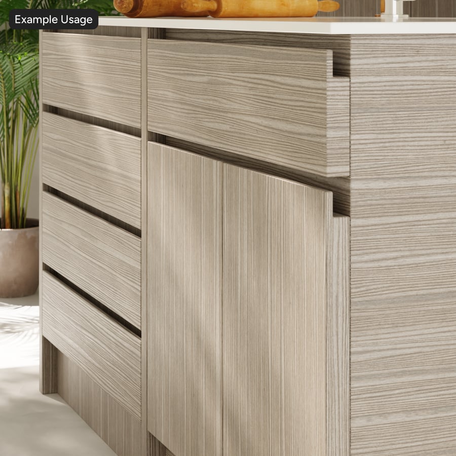 Slip Match Oak Wood Veneer Texture, Misty Grey