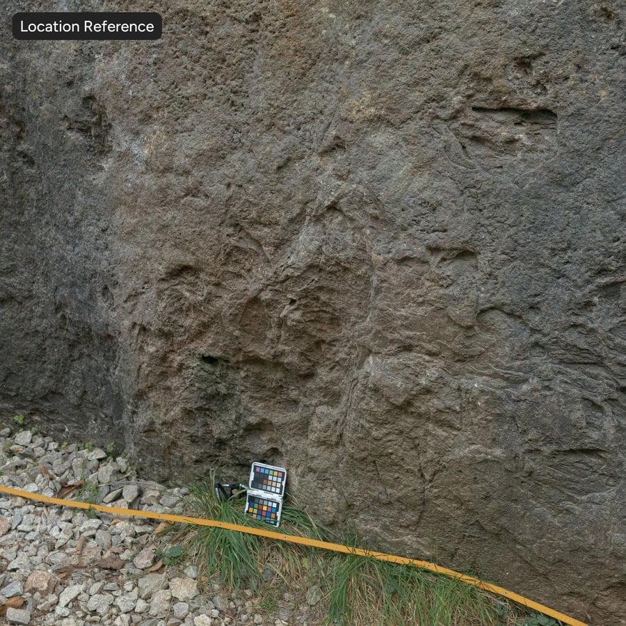 Yıpranmış Bazalt Uçurum Kaya Dokusu