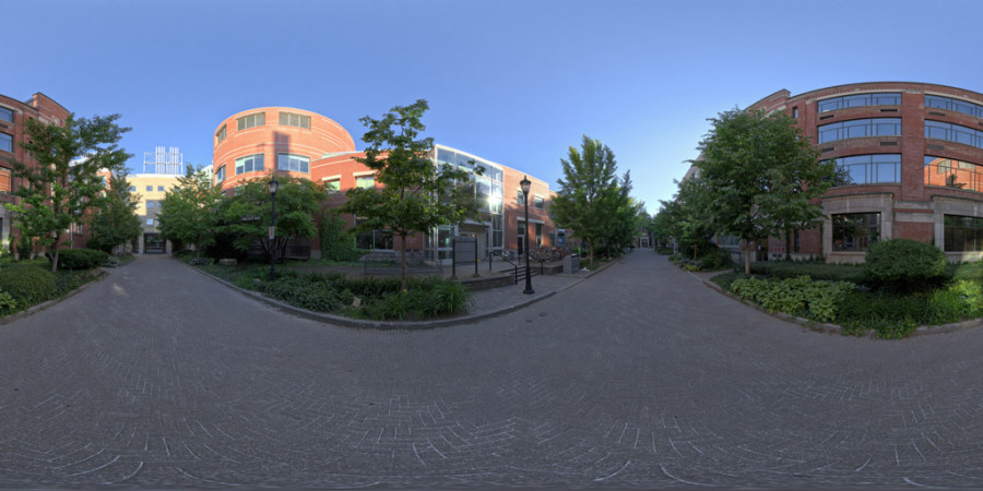 City Courtyard Clear Morning Day Outdoor Sky HDRI