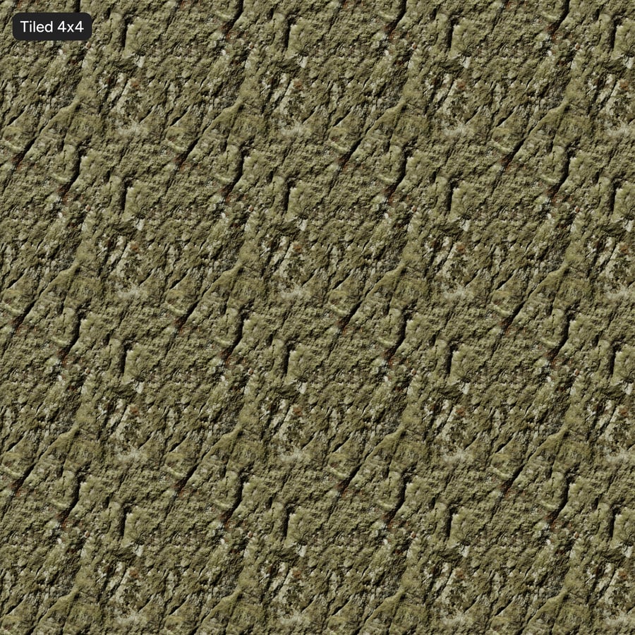 Mossy Weathered Cliff Rock Texture