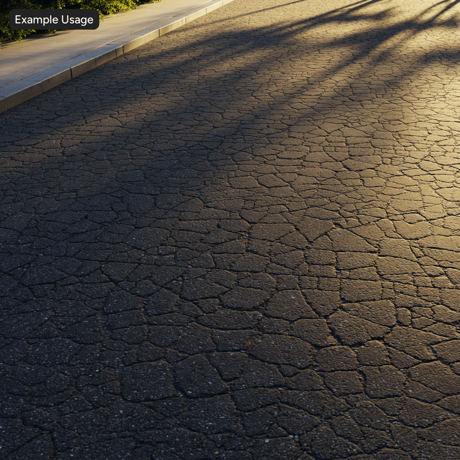 Cracked Asphalt Texture