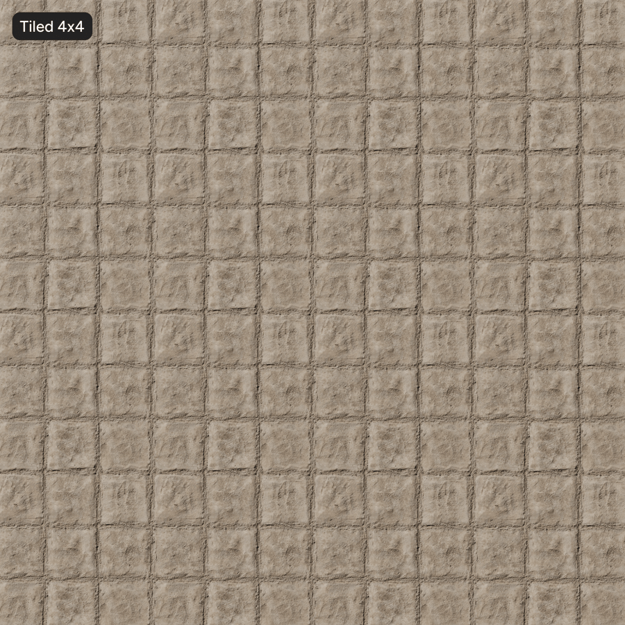 Erodált négyzet alakú beton járda textúra