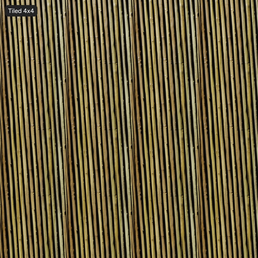 Bamboo Unwrapped Wicker Texture, Green