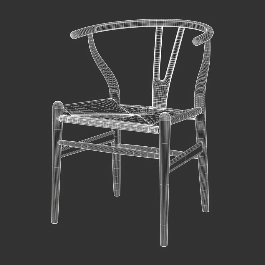 Réplica em madeira da cadeira Hans Wegner CH24 Fork
