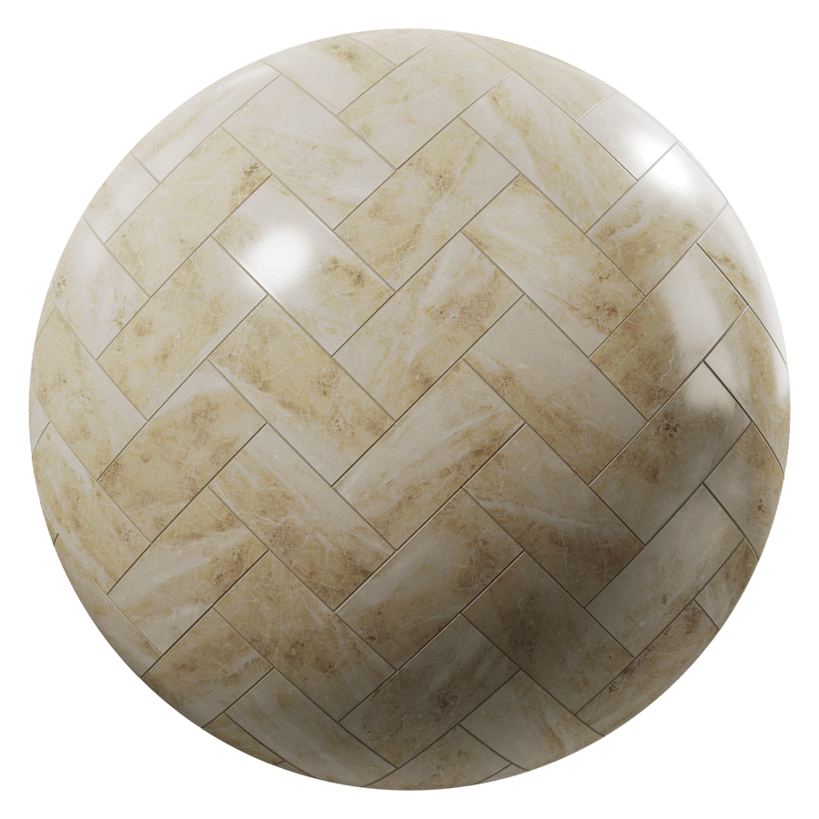 Honed Herringbone Tiles Cappuccino Marble Texture