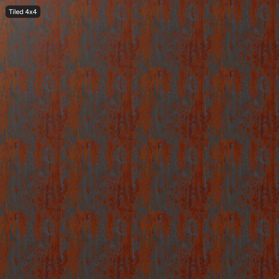 Textura de metal fortemente enferrujado