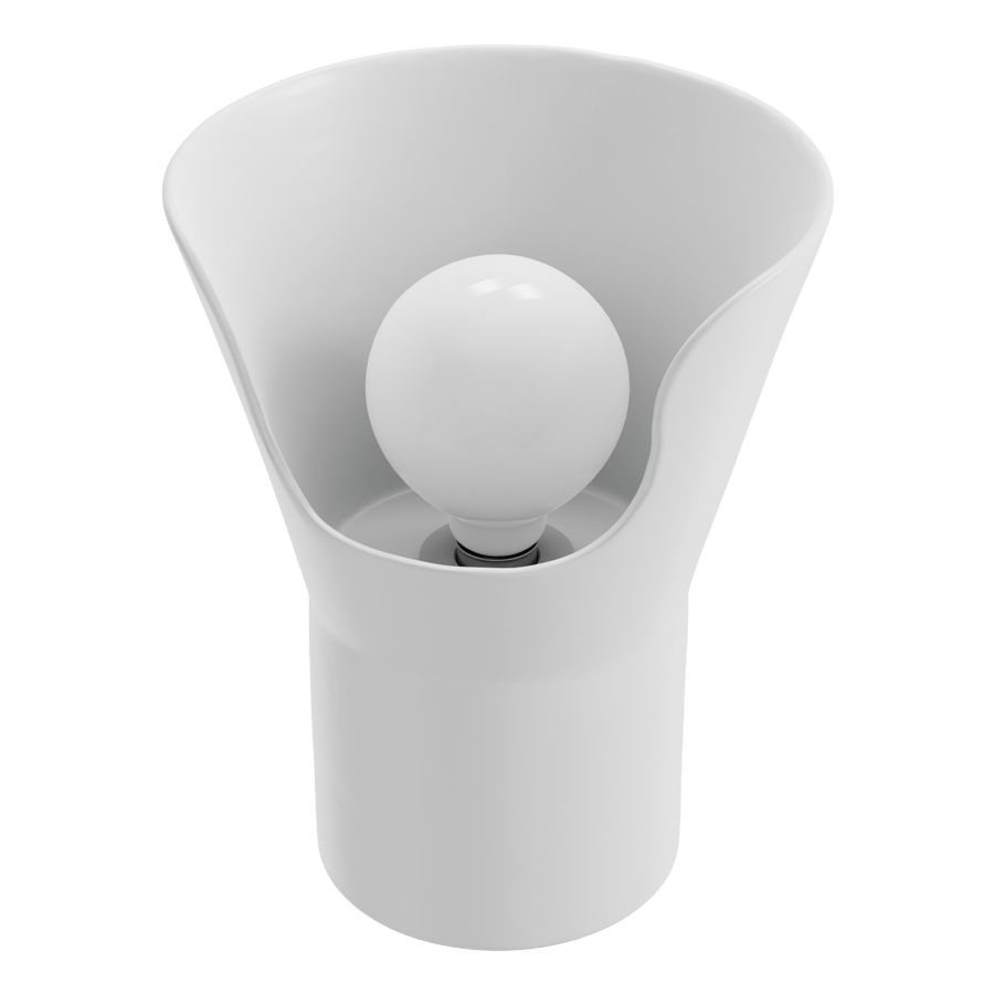 Eno Ceramic Xona Lamp Model, White
