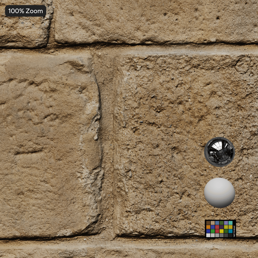 Rough Sandstone Stone Block Wall Texture