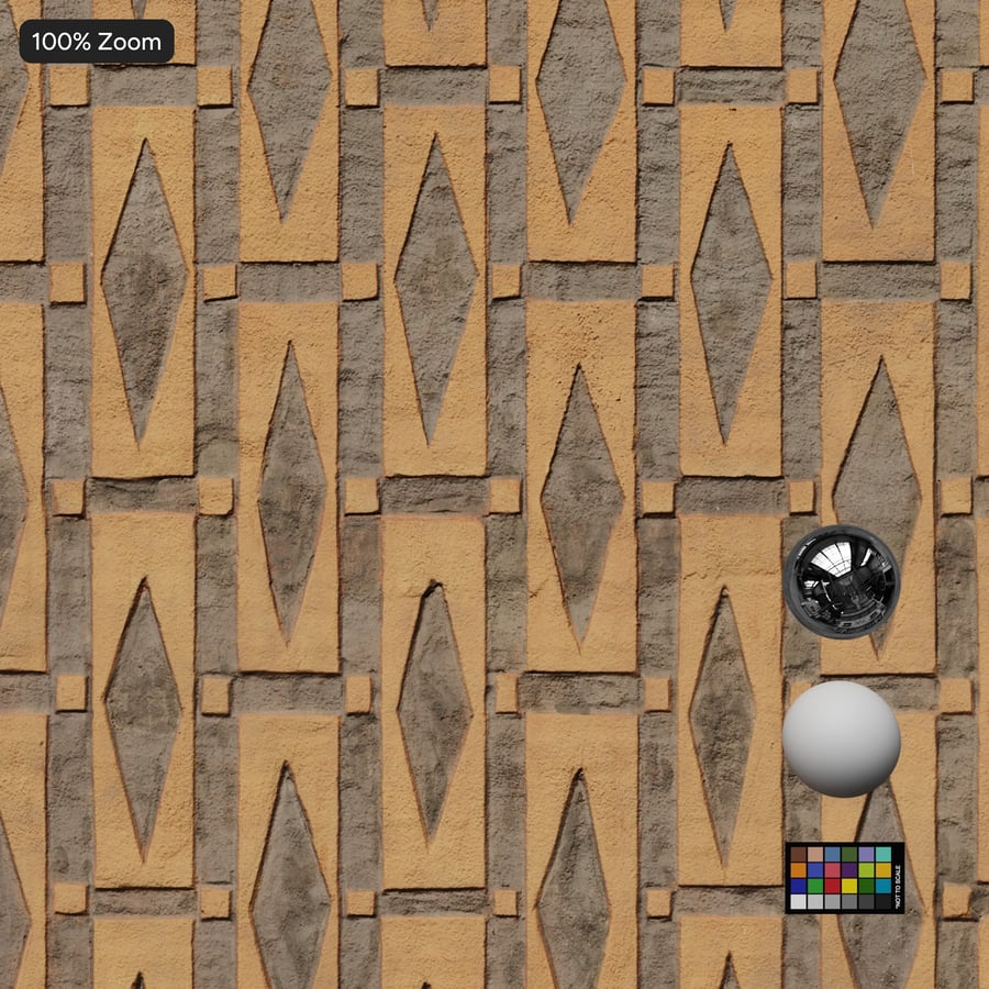 Textura de gesso mate com padrão geométrico, caramelo quente