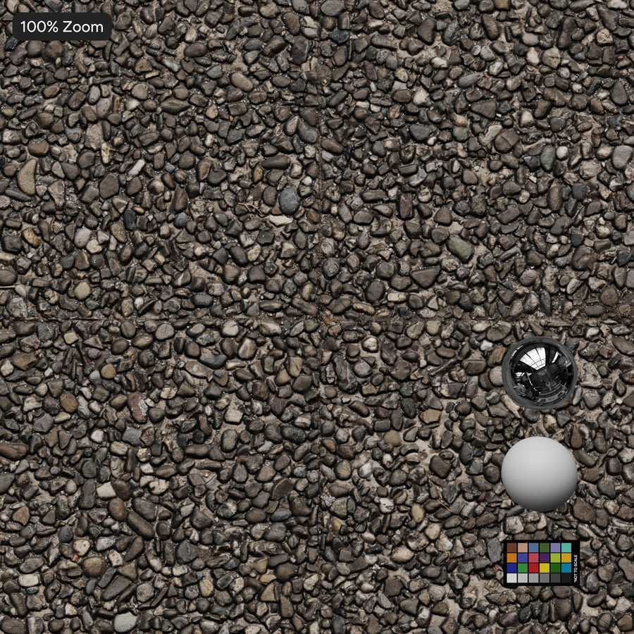 Exposed Aggregate Concrete Paving Texture