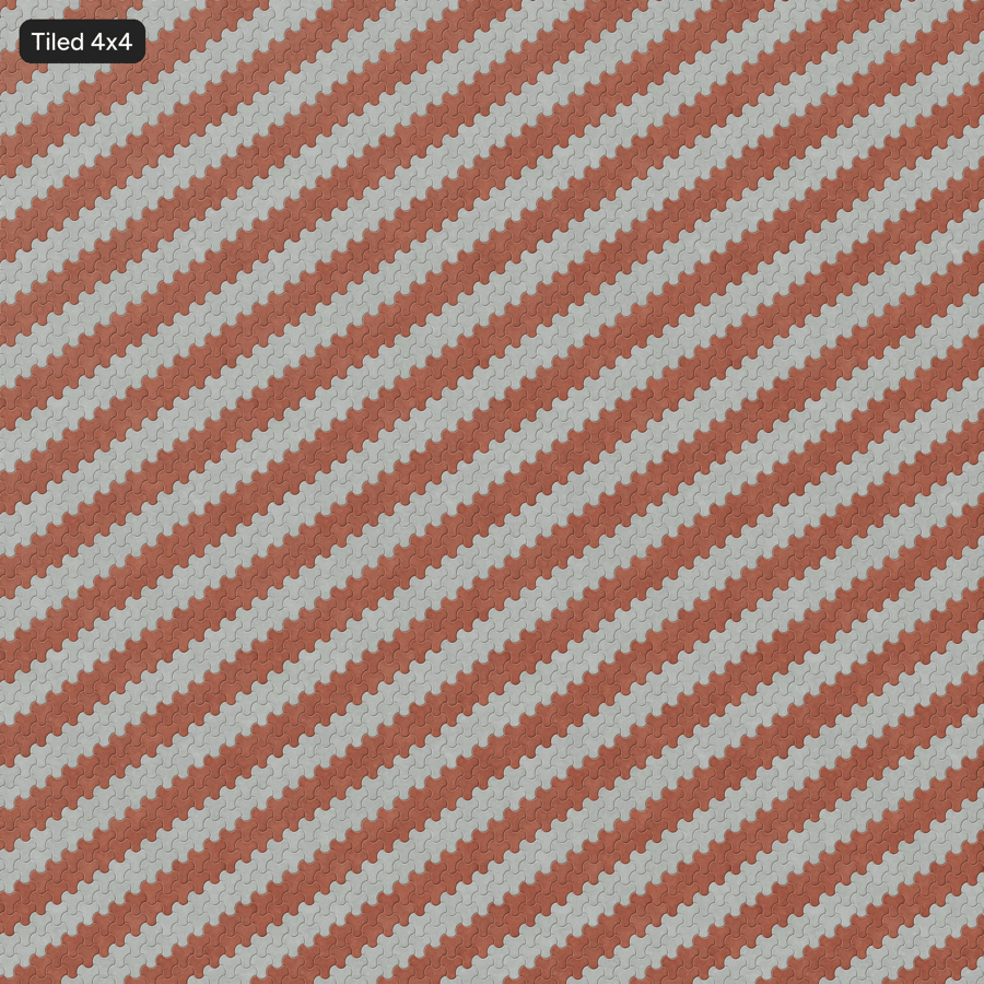 Textura Milano Paver, Listrado Vermelho