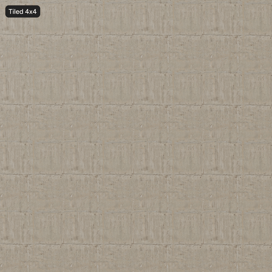 Weathered Board Form Concrete Wall Texture, Warm Off-White