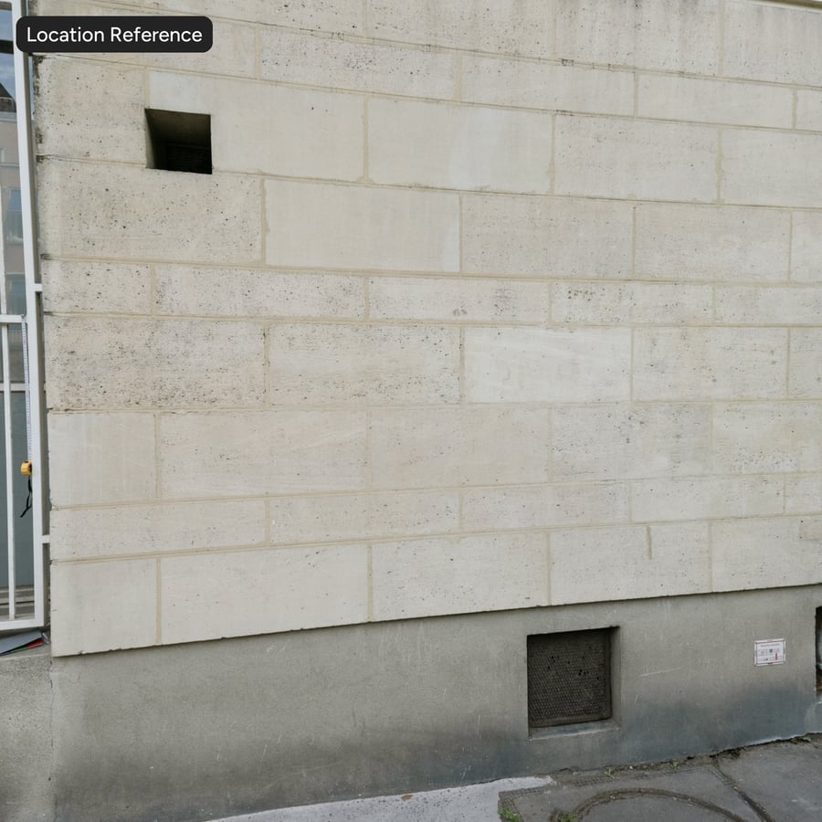 English Bond Travertine Stone Wall Texture