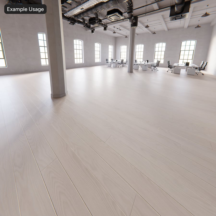 Essenhouten plankstructuur, wit