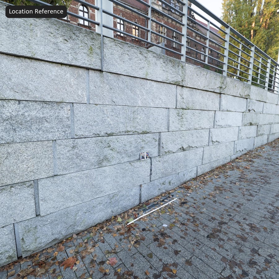 Split Face Granite Ashlar Wall Texture, Grey