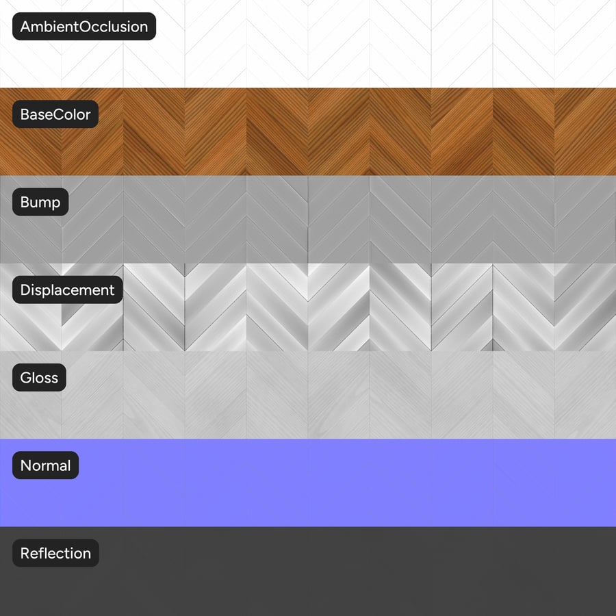 Textura de tábua de madeira de teca Chevron, Tan