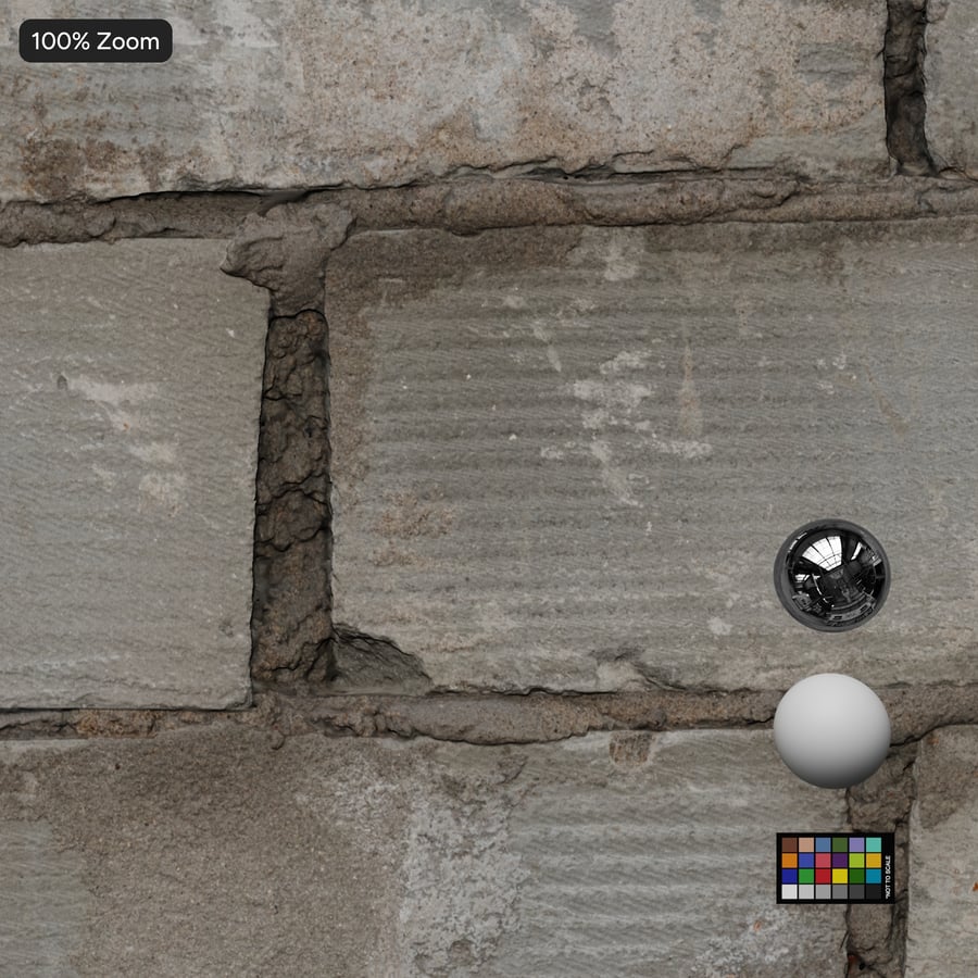 Shoddy Running Concrete Block Wall Texture