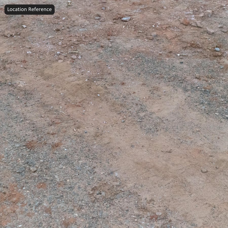 Grind op onverharde weg textuur