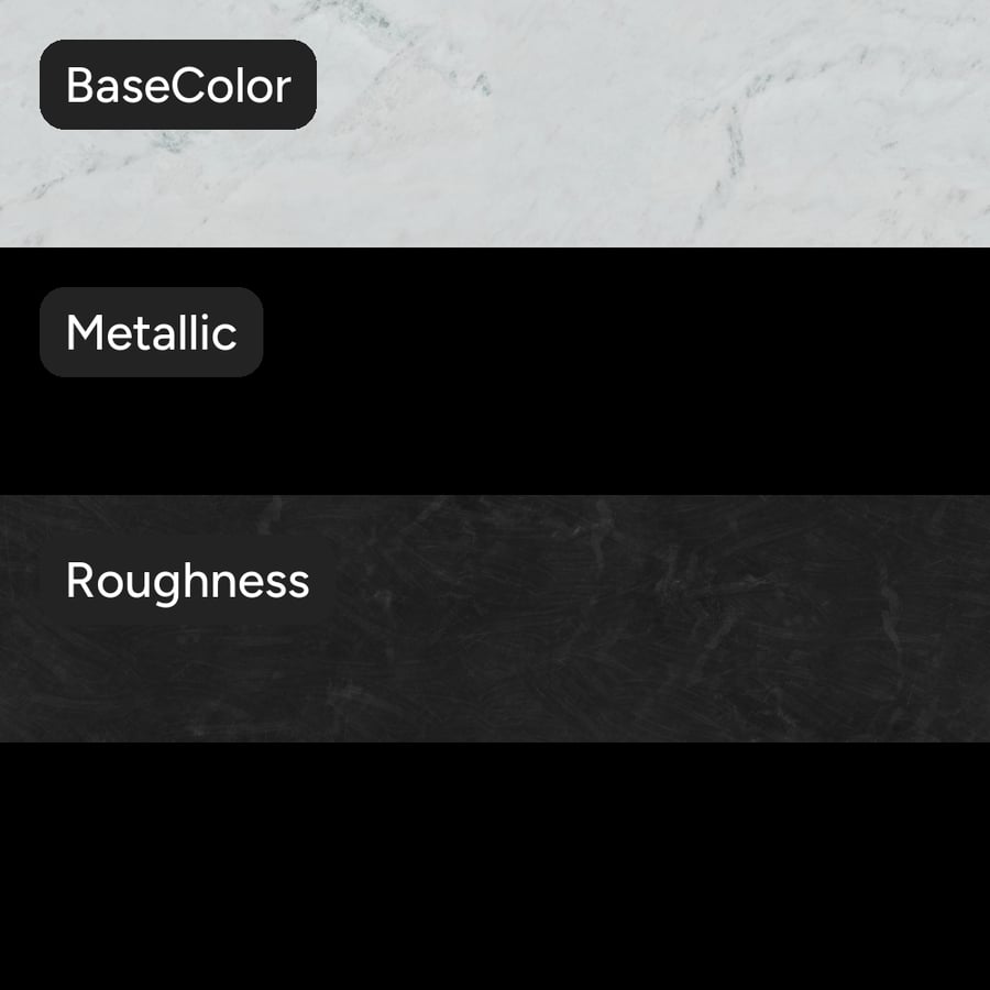 Berrini Polished Marble Stone Texture, White