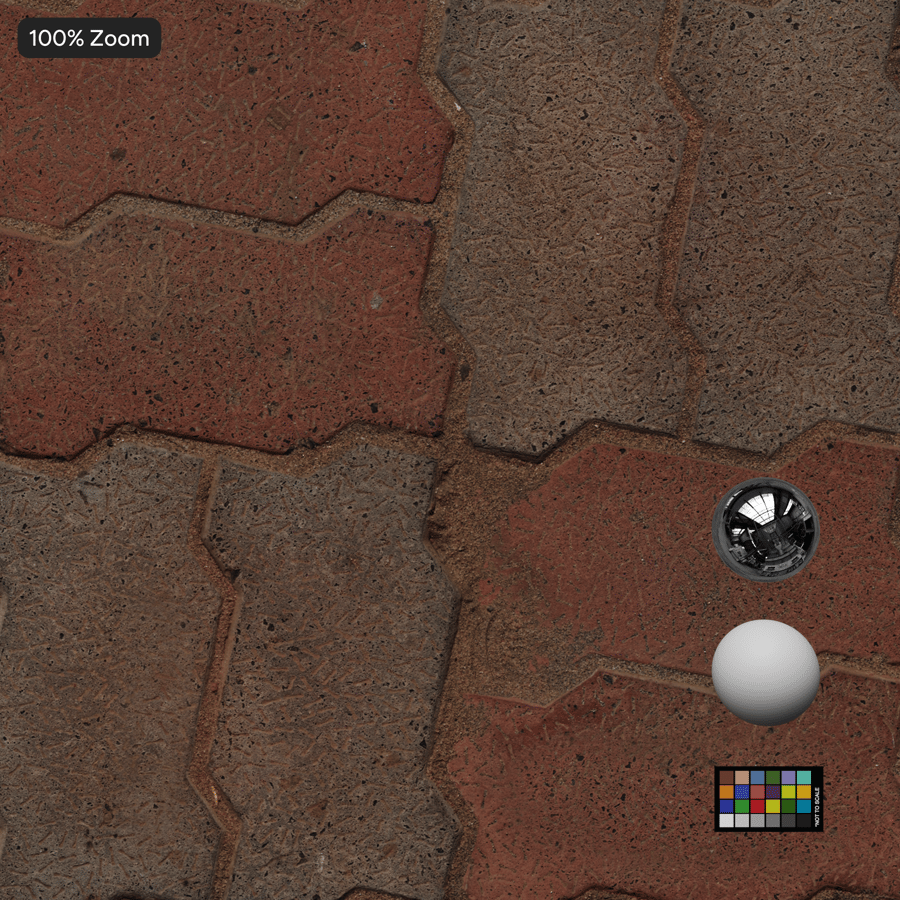 Interlocking Paver Texture, Checkerboard