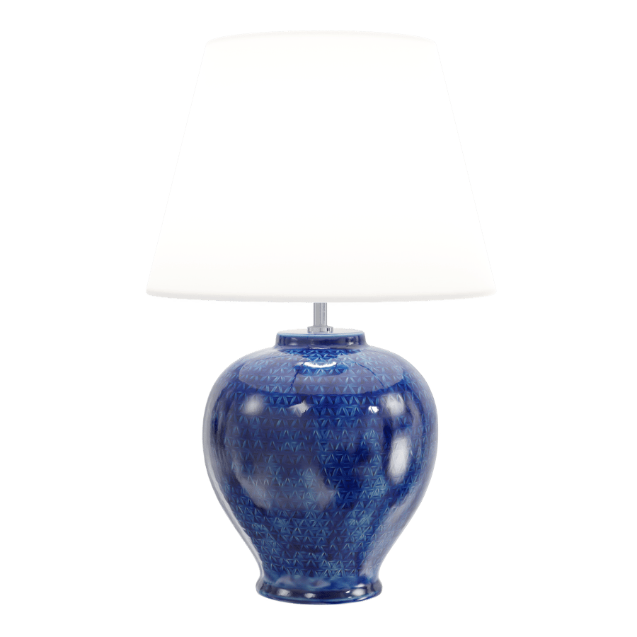 Eno Ceramic Kelantis Egypt Shade Lamp Model, Blue