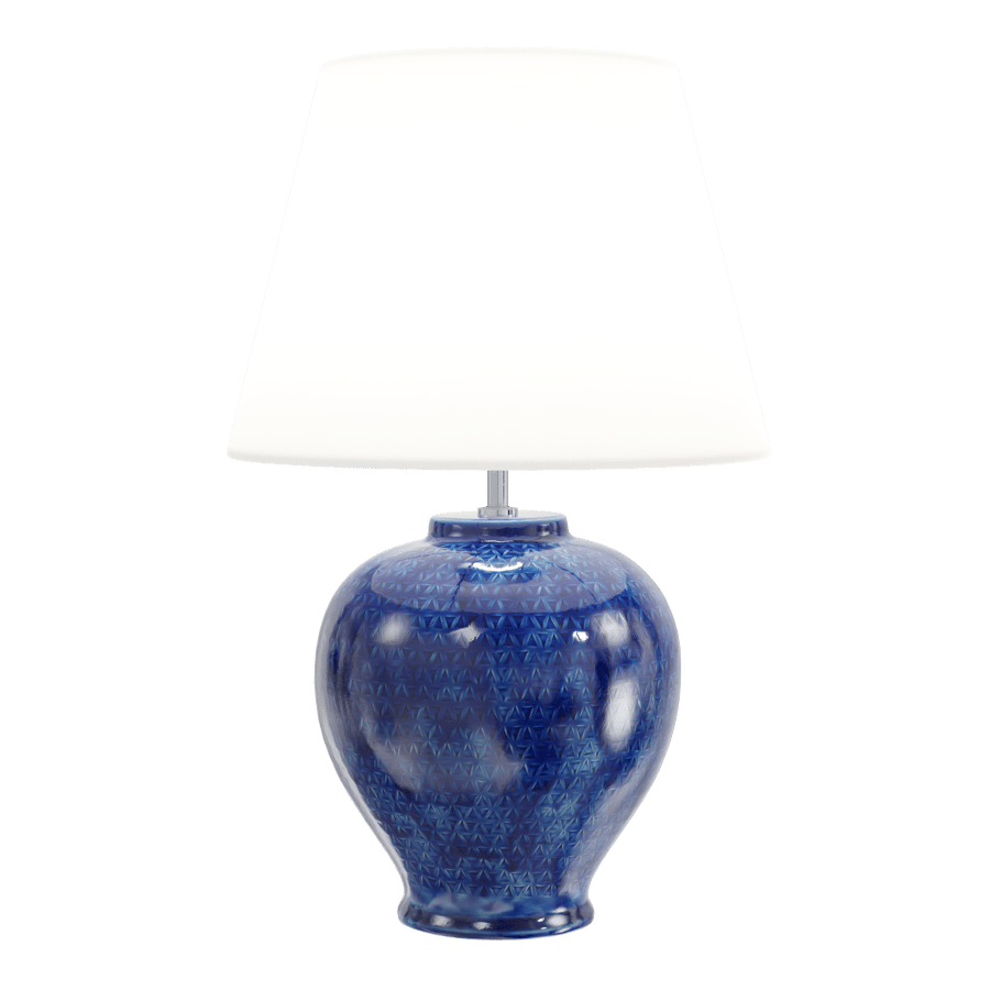 Eno Ceramic Kelantis Egypt Shade Lamp Model, Azul
