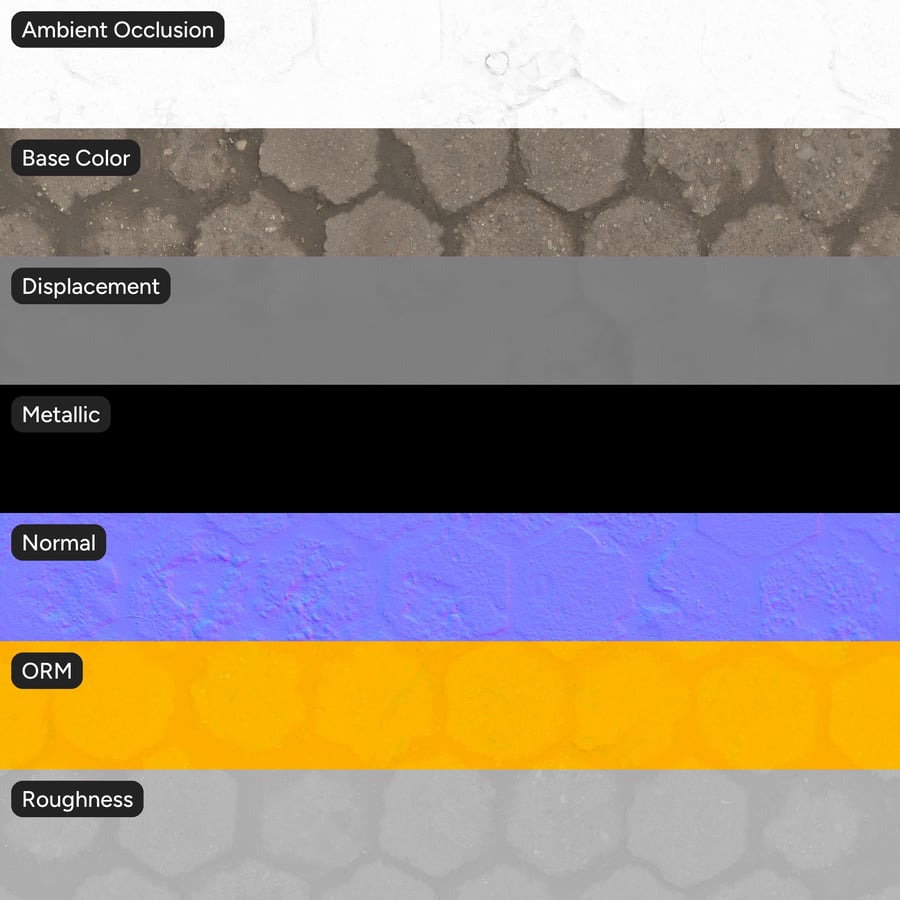 Hexagonal Paver Texture