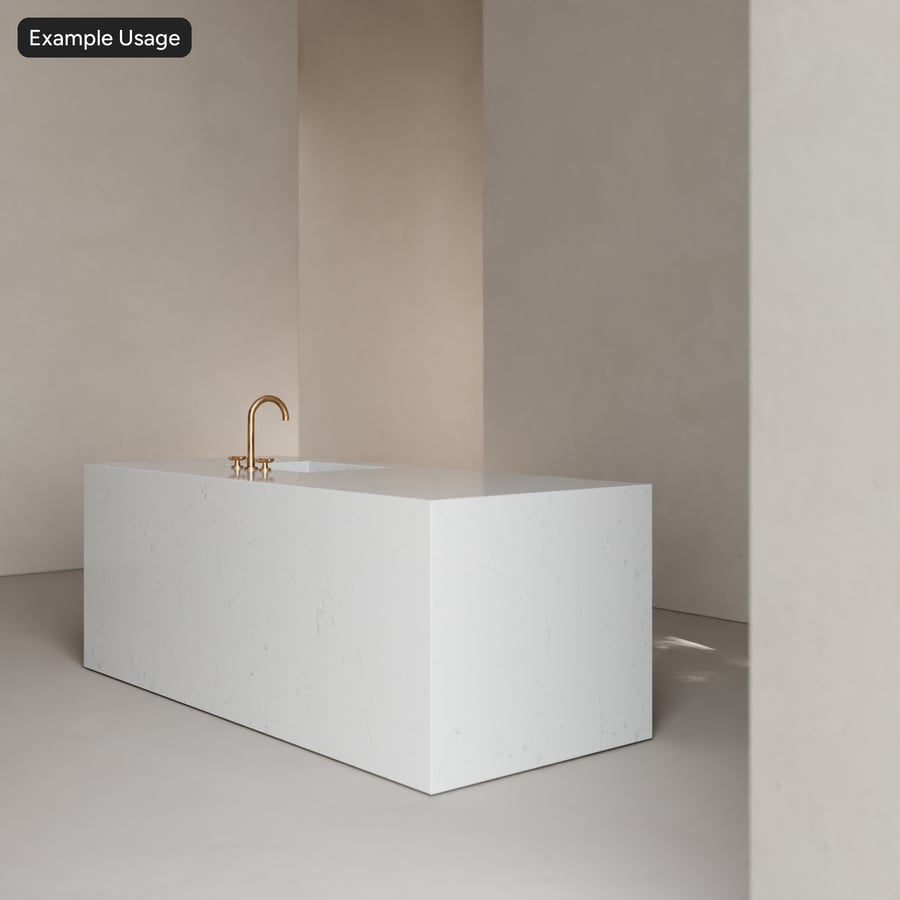 Bianco Swan Textura de pedra de quartzo polido, branco