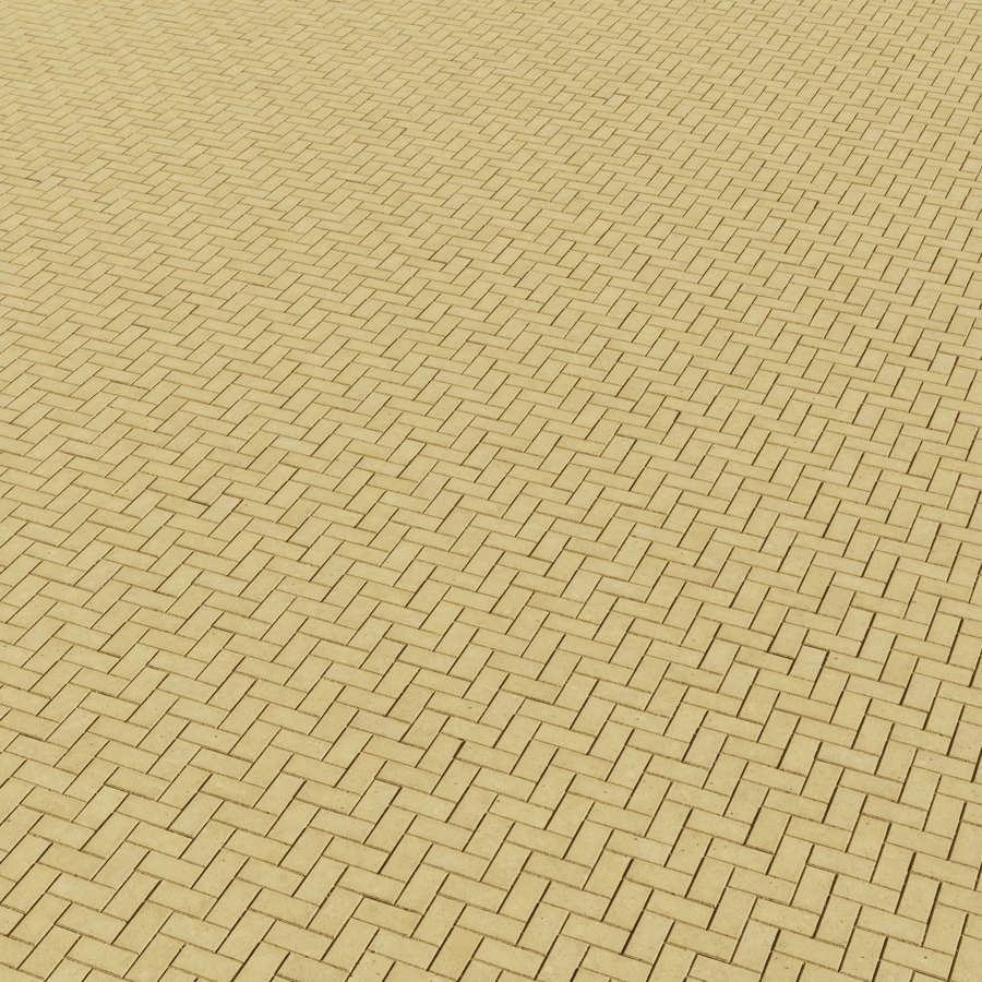 Herringbone Concrete Paving Texture, Yellow