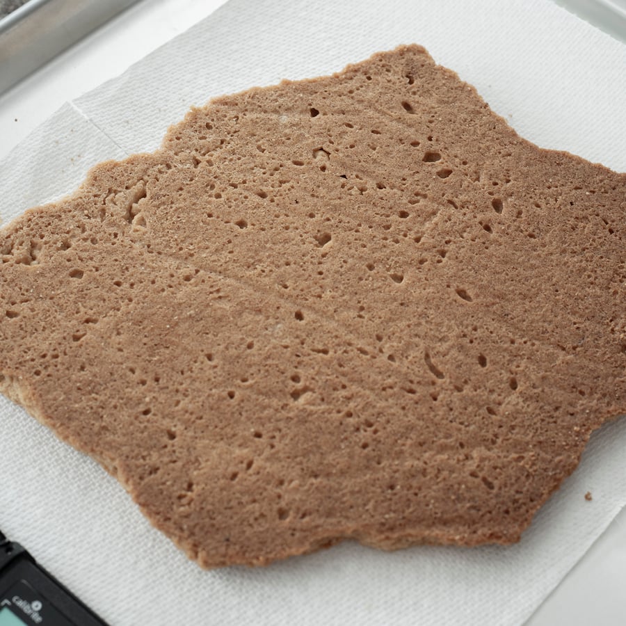 Textura traseira do biscoito de açúcar mascavo