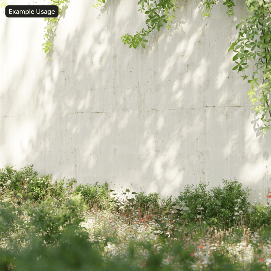 Tekstur Dinding Beton yang Tertutup Lumut Tua