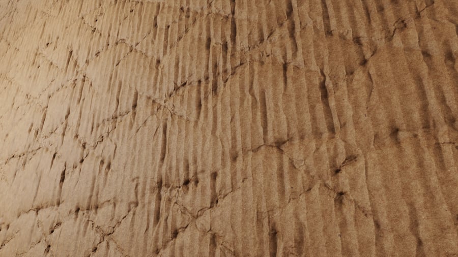Textura de cartão ondulado e enrugado