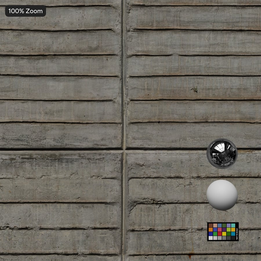 Thin Board Form Concrete Wall Texture
