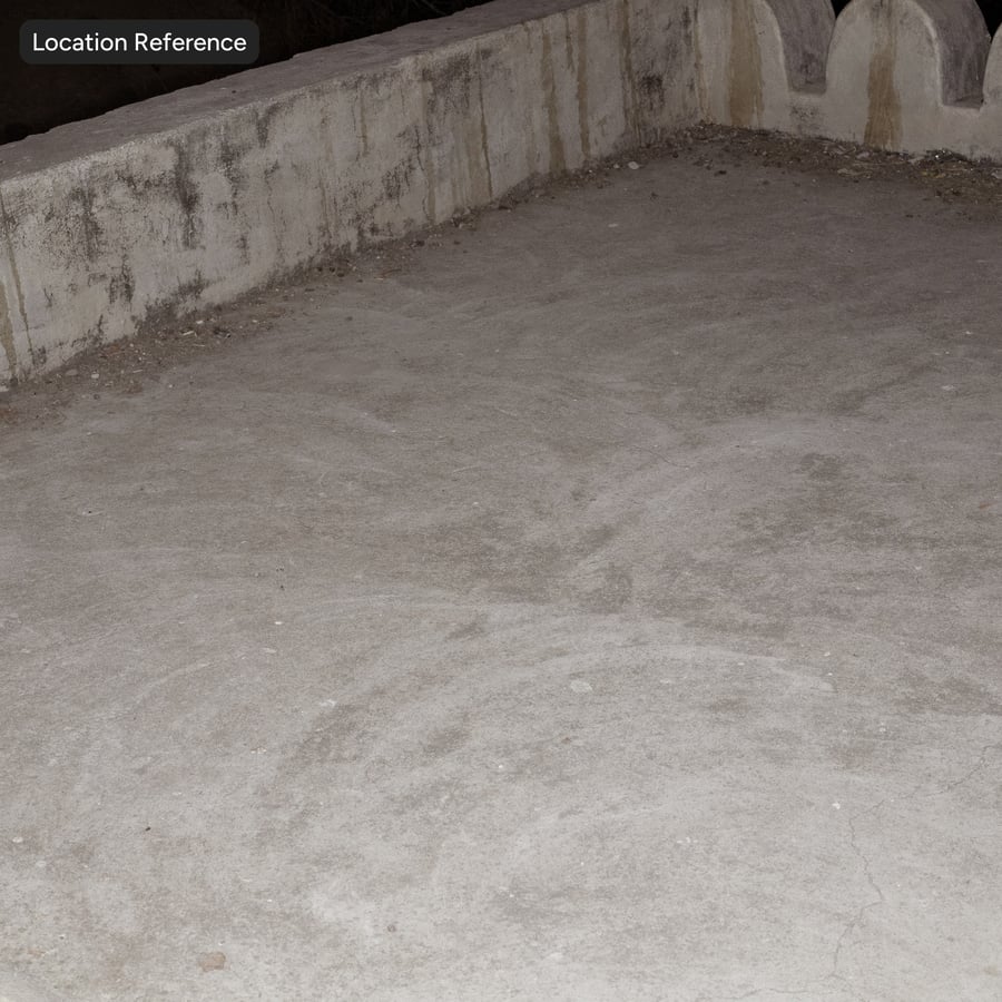 Textura de piso de concreto rachado e manchado