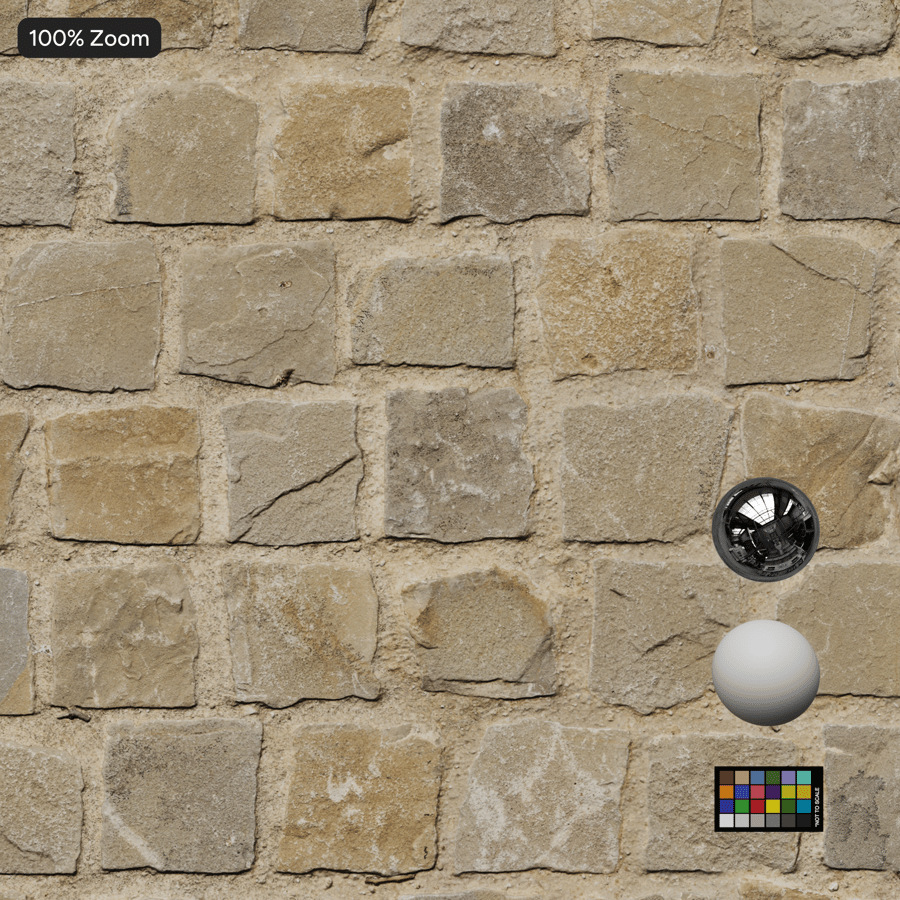 Jagged Cobblestone Texture, Yellow