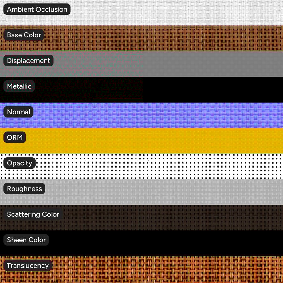 Plastic Weave Texture, Red