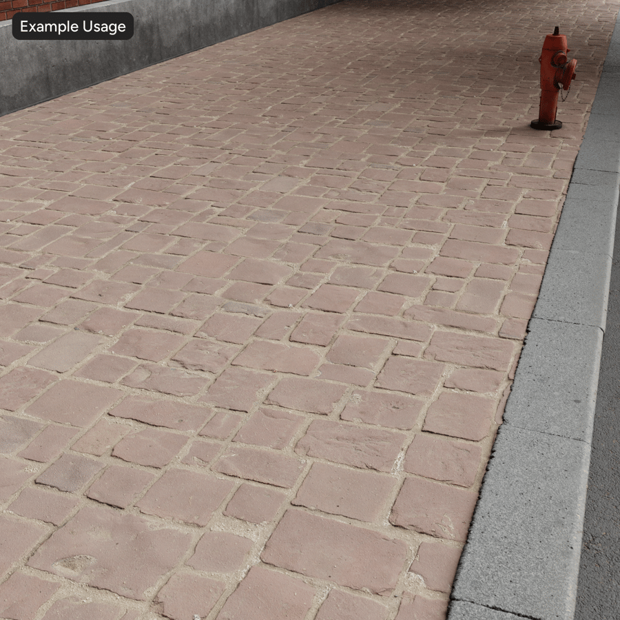 Dirty Cobblestone Texture, Red