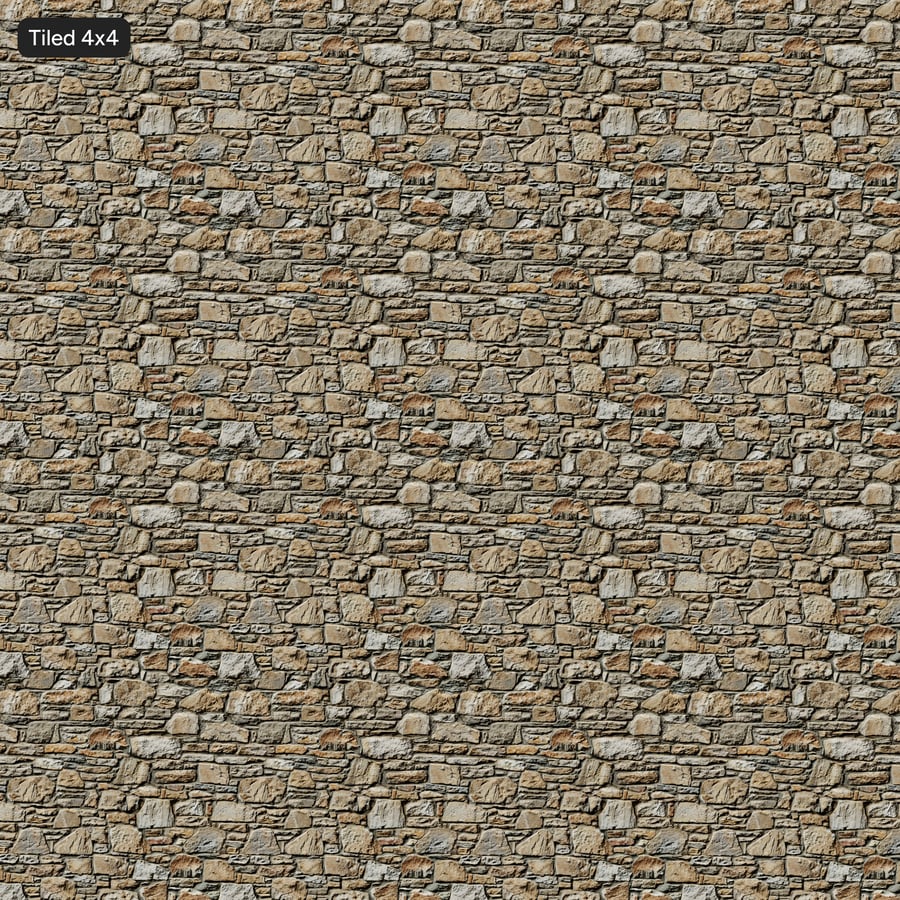 Textura de parede de pedra em ruínas, creme empoeirado