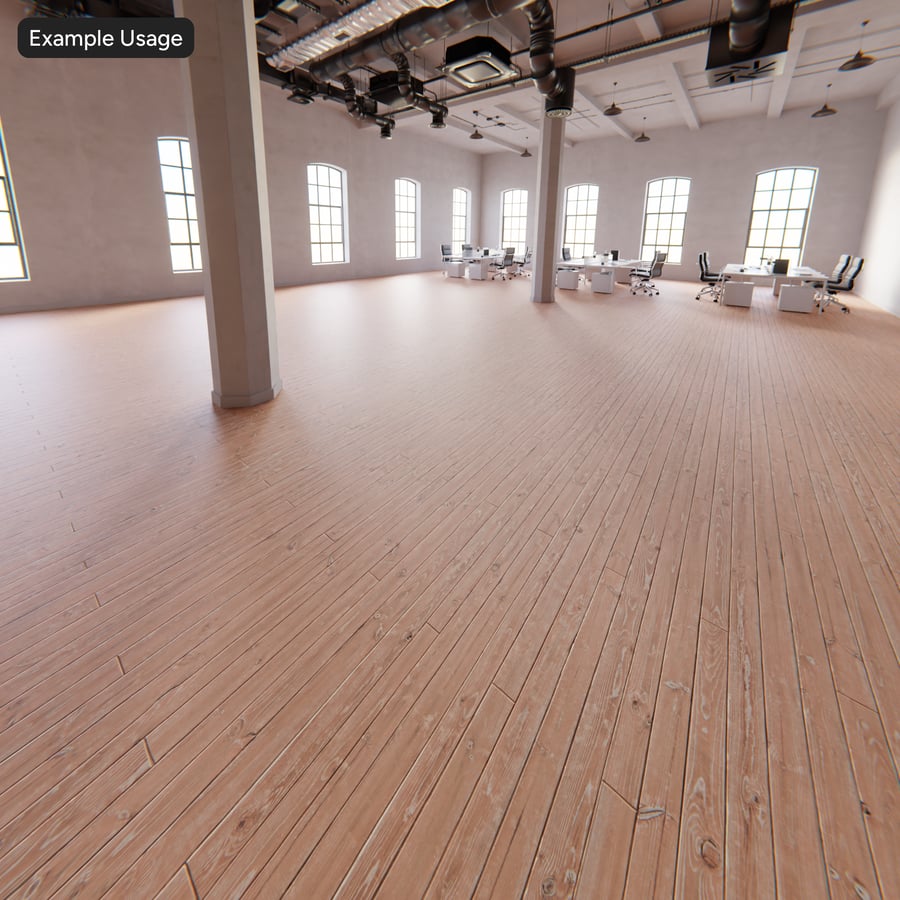 Worn Oak Wood Board Texture, Sanded Tan
