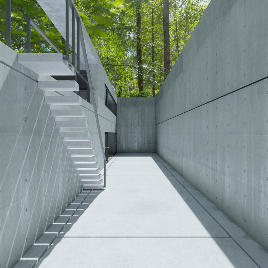 Парк Форест Трейл, ясный полдень, небо, HDRI