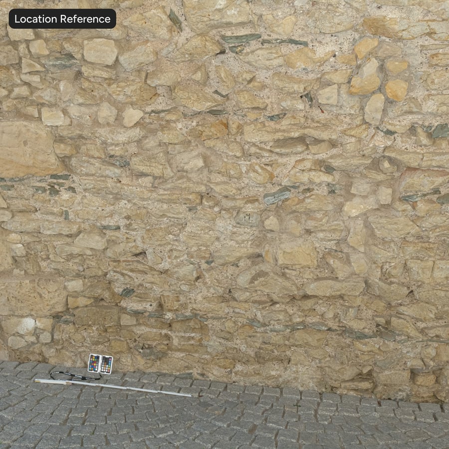 Textura stěny z opotřebovaného kamene, béžová