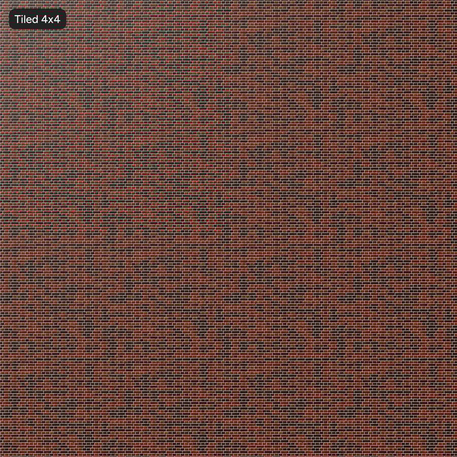 English Bond Brick Wall Texture, Red and Black