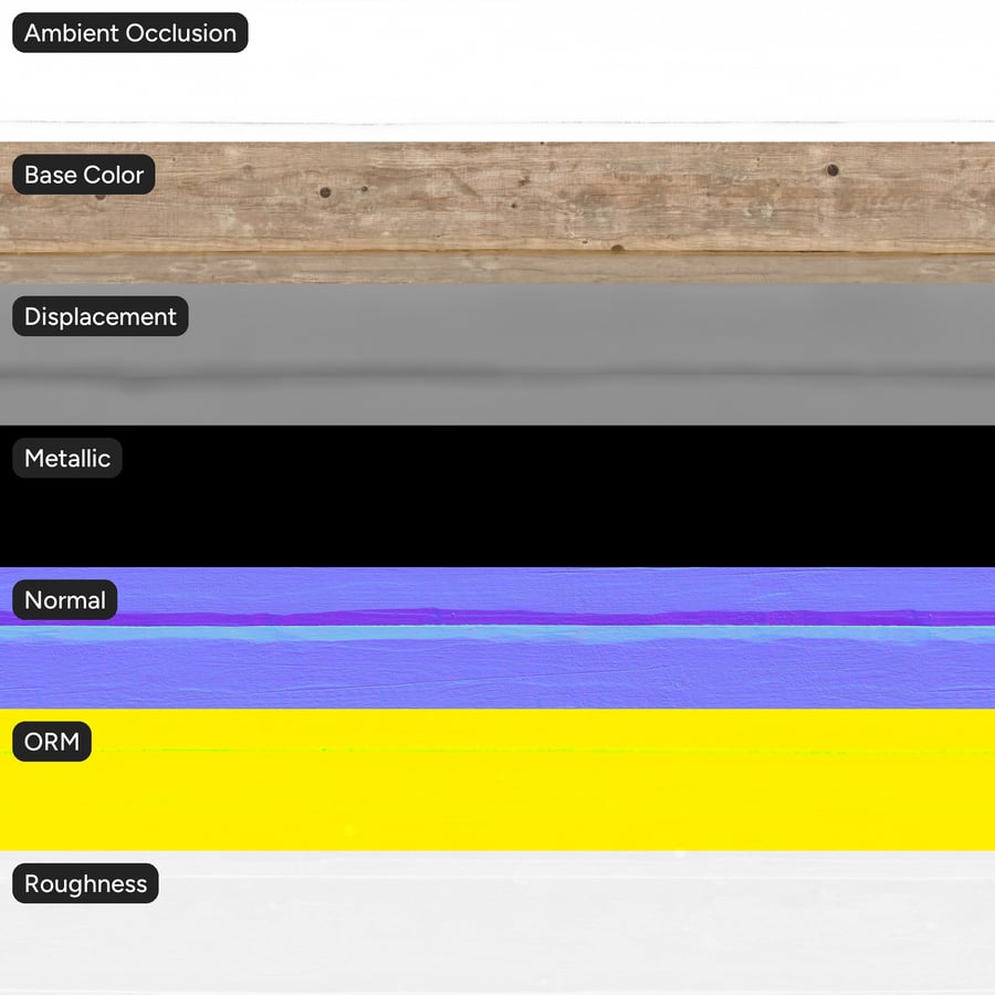 Weathered Hand-Hewn Stacked Log Siding Texture, Grey