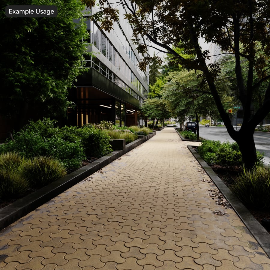 Dirty Milano Paver Texture, Yellow